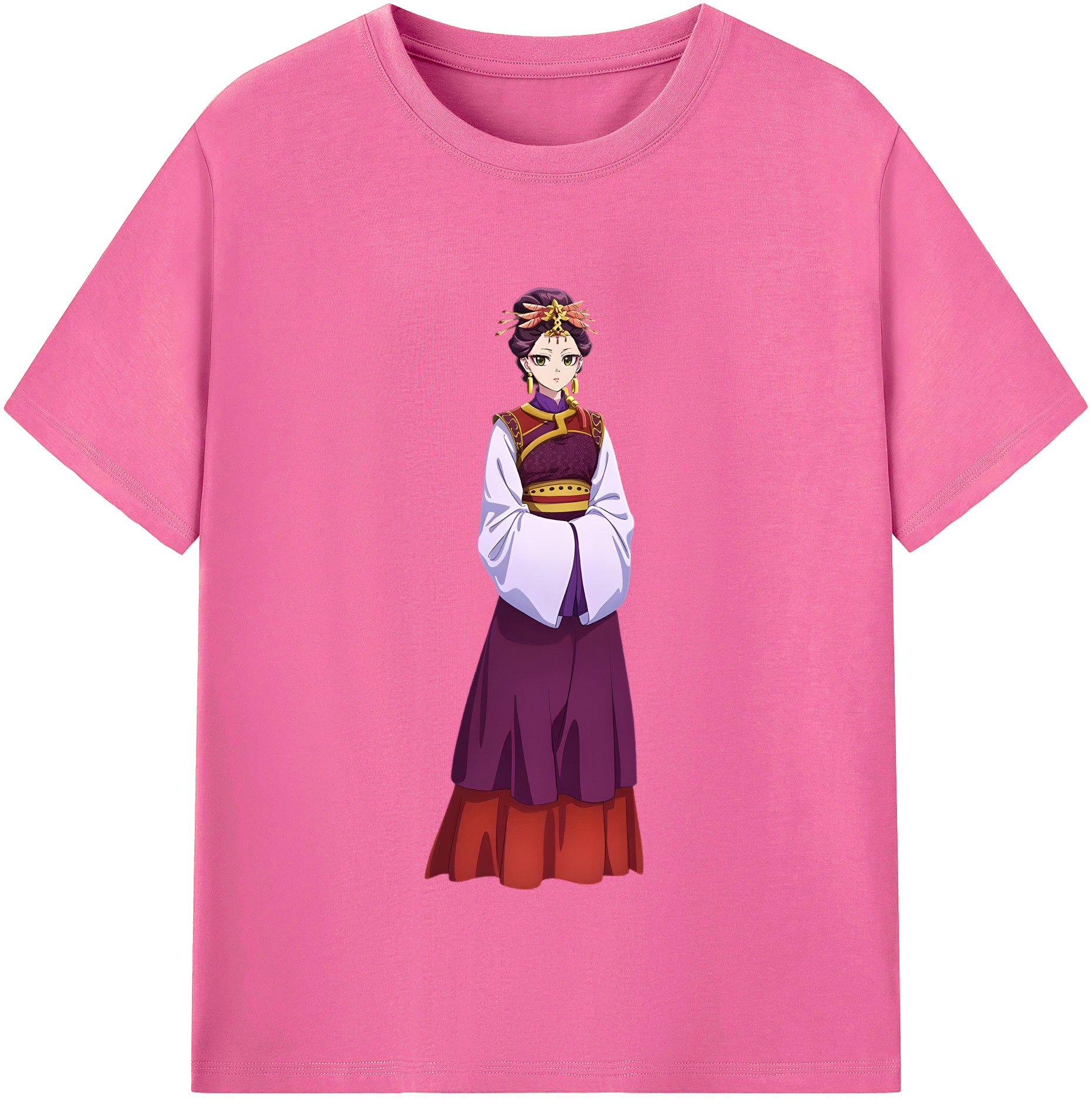 （画像用） 薬屋のひとりごと The Apothecary Diaries レディースカジュアルプリントTシャツ（綿100％）